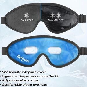 Cooling Eye Mask, Gel Eye Mask Cold Compress for Eyes, Reusable Eye Ice Pack